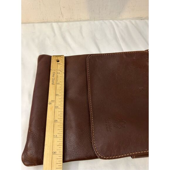 Vera Pelle Italy genuine leather brown crossbody - Picture 6 of 10
